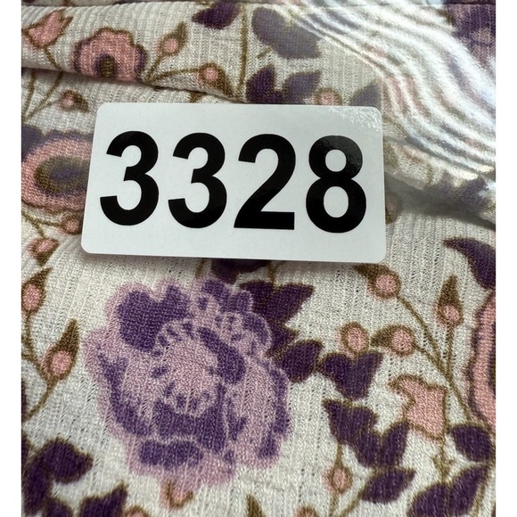 Melloday Women's Plus Sz 3X Multicolor Floral Prints Lace Lightweight Blouse Top - Picture 8 of 8